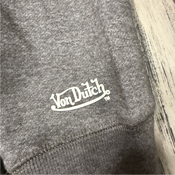 Von Dutch Gray and Black Rhinestone Hoodie NWOT - Picture 8 of 8